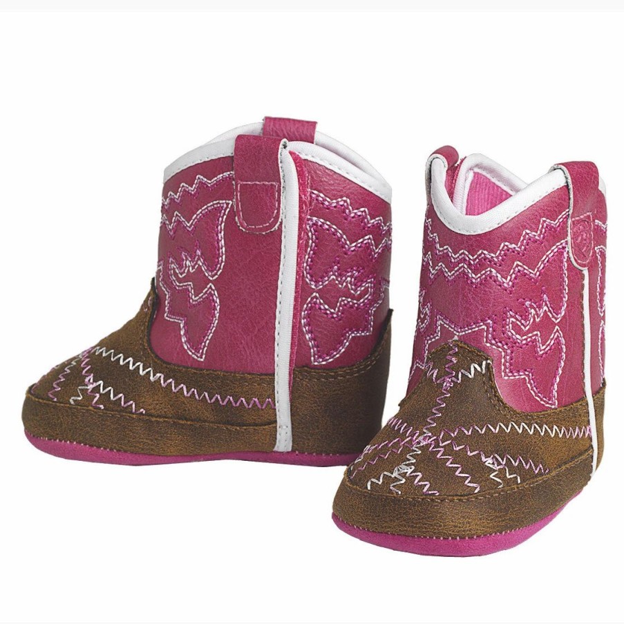 Boots & Shoes * | Ariat International Ariat Infant Pink Twisted Tycoon Lil' Stompers Boots