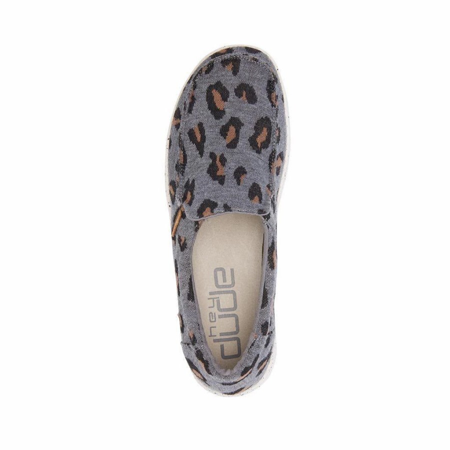 Boots & Shoes * | Heydude Hey Dude Misty Charcoal Cheetah