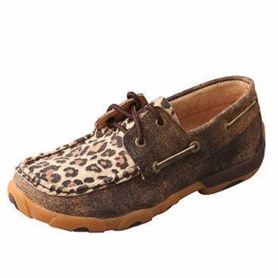 Boots & Shoes * | Twisted X Women'S Cheetah Driving Moc