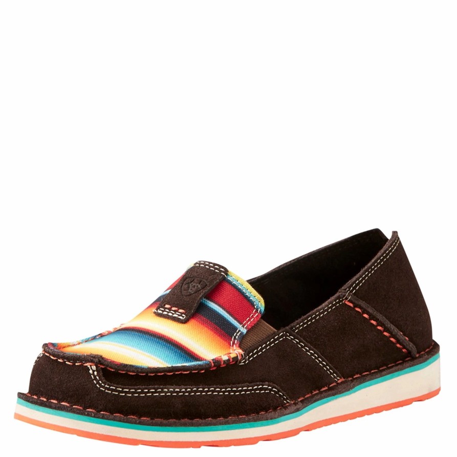 Boots & Shoes * | Ariat Women'S Chocolate Serape Cruiser