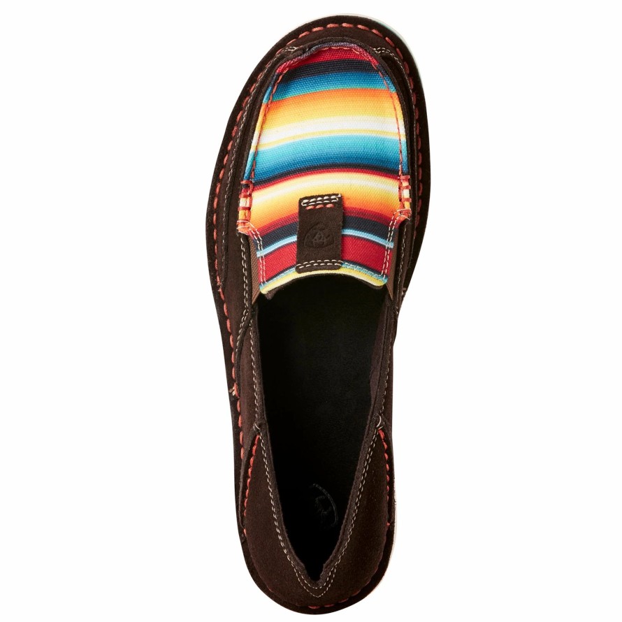 Boots & Shoes * | Ariat Women'S Chocolate Serape Cruiser