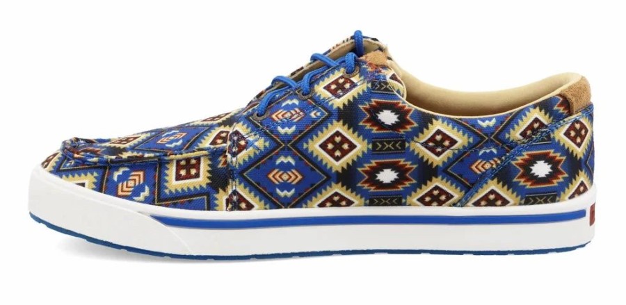 Boots & Shoes * | Twisted X Men'S Blue Multi Aztec Kicks