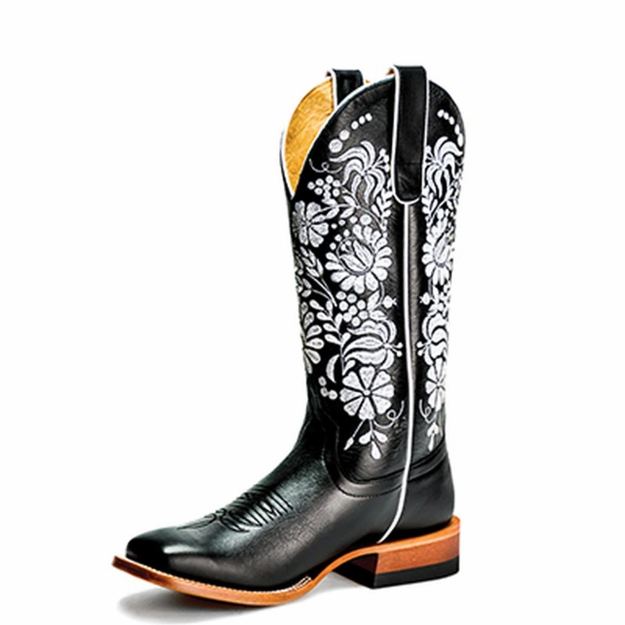 Boots & Shoes * | Anderson Bean Macie Bean Black Eyed Susan Embroidered Boots