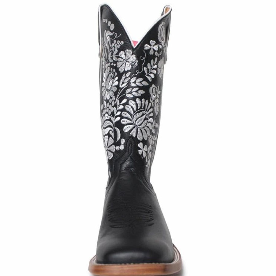 Boots & Shoes * | Anderson Bean Macie Bean Black Eyed Susan Embroidered Boots