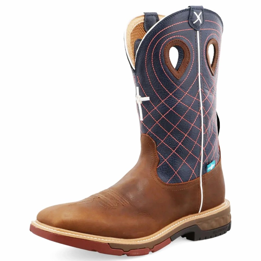 Boots & Shoes * | Twisted X Men'S Pull-On Cell Stretch Square Toe Boot