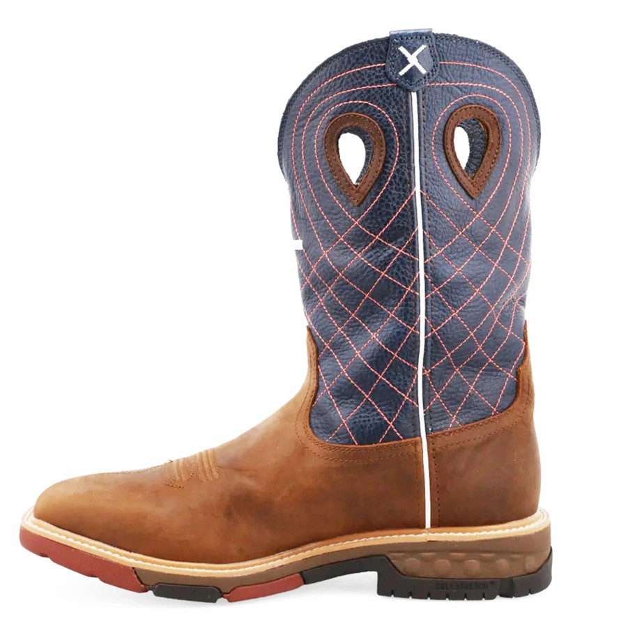 Boots & Shoes * | Twisted X Men'S Pull-On Cell Stretch Square Toe Boot