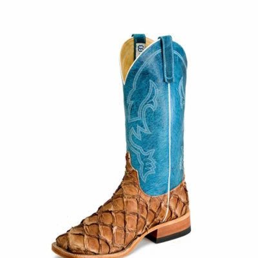 Boots & Shoes * | Anderson Bean Men'S Cigar Matte Bass Blue Boots