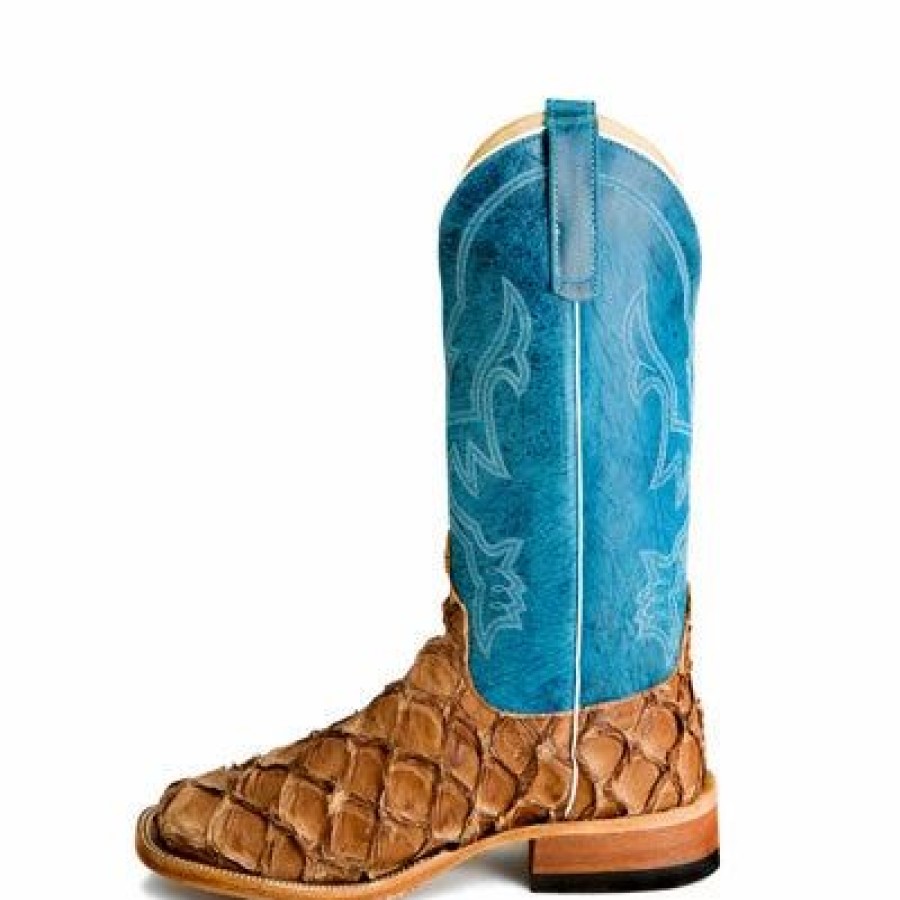 Boots & Shoes * | Anderson Bean Men'S Cigar Matte Bass Blue Boots