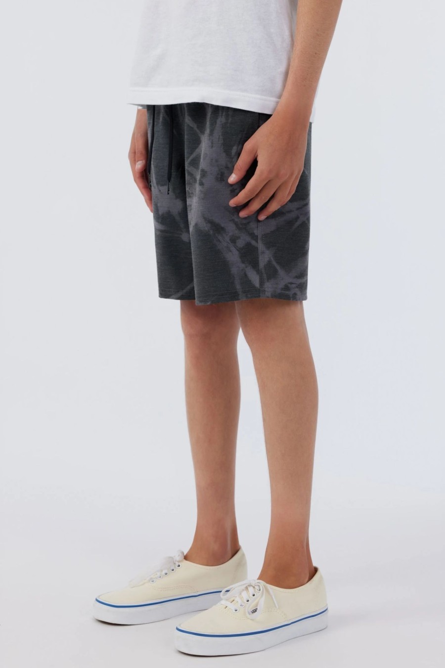 Boys * | O'Neill Stockton Print E-Waist 16" Hybrid Short Black