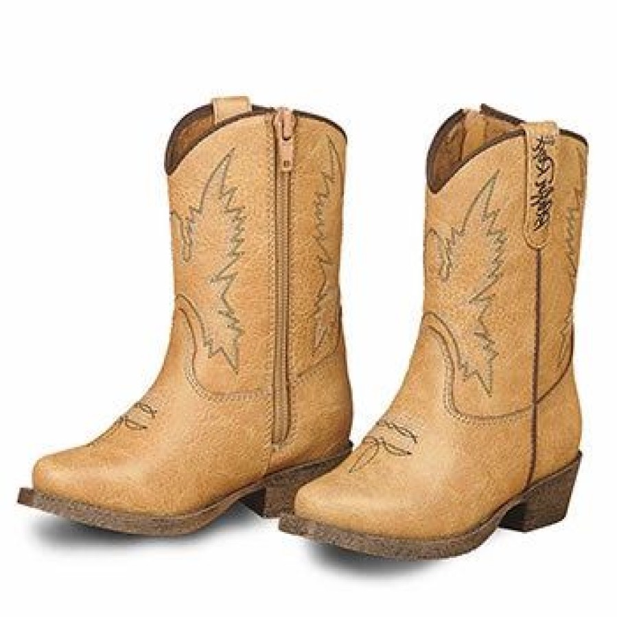 Boots & Shoes * | Blazin' Roxx Tan June Toddler Western Boots