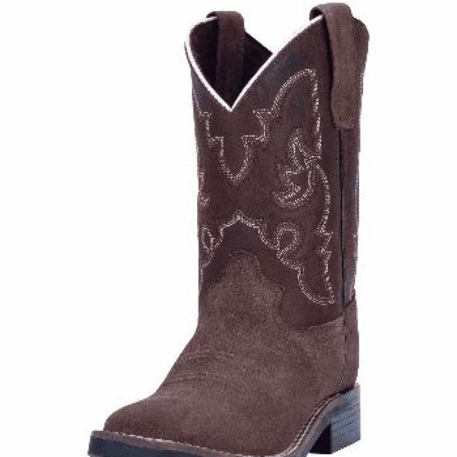 Boots & Shoes * | Dan Post Boot Company Kids Dan Post Brown Suede Boot