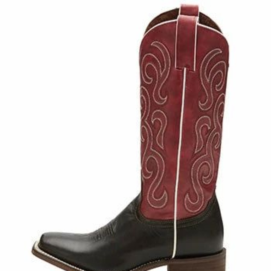 Boots & Shoes * | Nocona Boot Nocona Women'S Ruby Wavery Square Toe Boots