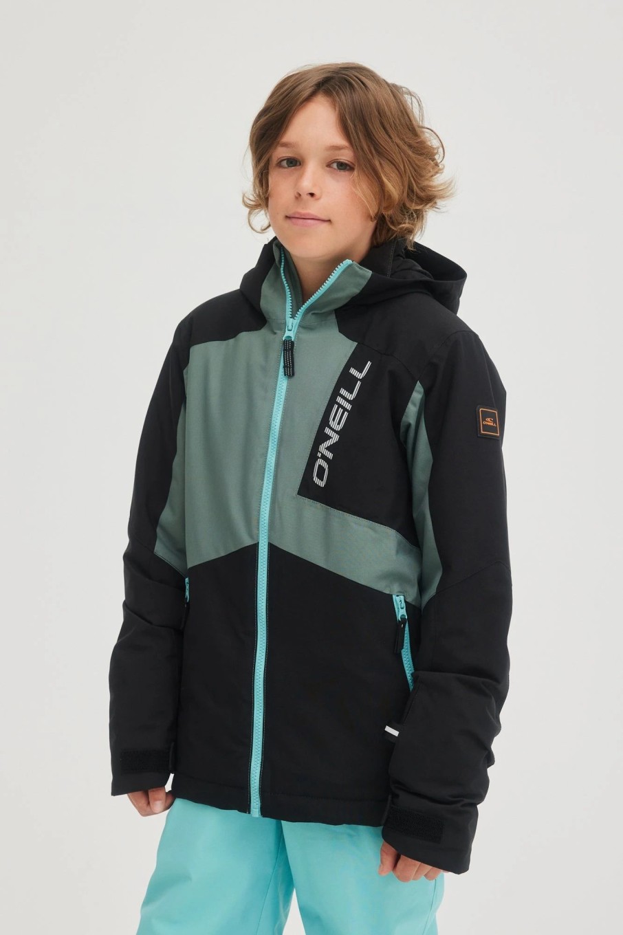 Boys * | O'Neill Hammer Jacket Black Out Colour Block