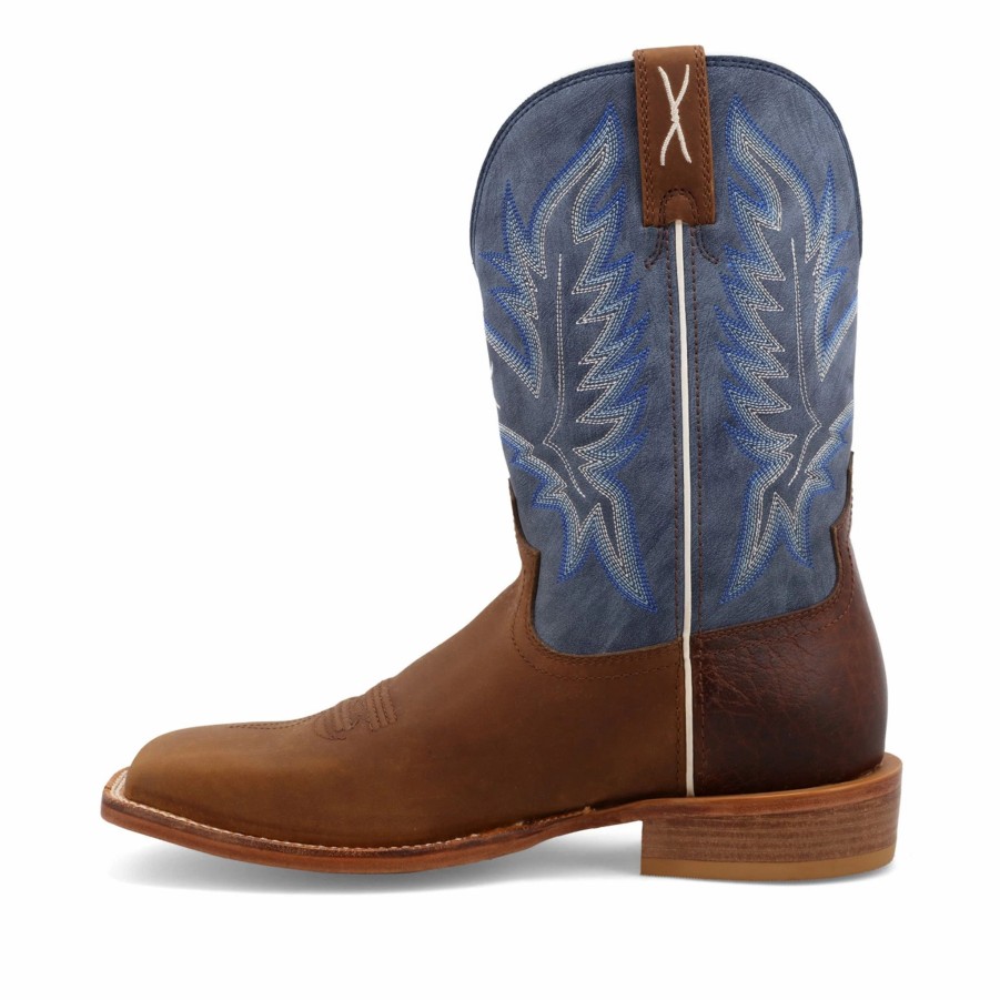 Boots & Shoes * | Twisted X Brown And Blue Tech X Boot