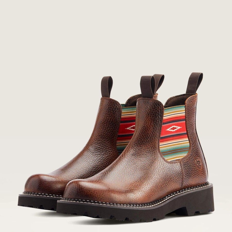 Boots & Shoes * | Ariat Copper Serape Twin Gore Fatbaby Boot