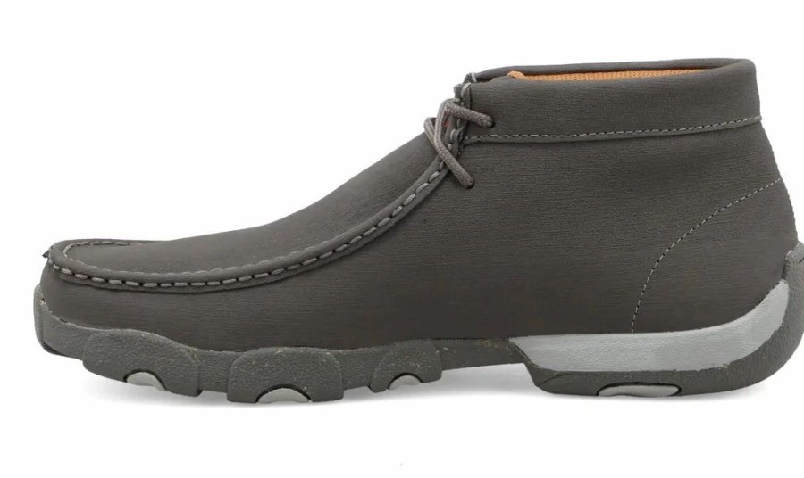 Boots & Shoes * | Twisted X Men'S Grey Rubberized Duratwx Chukka Driving Moc