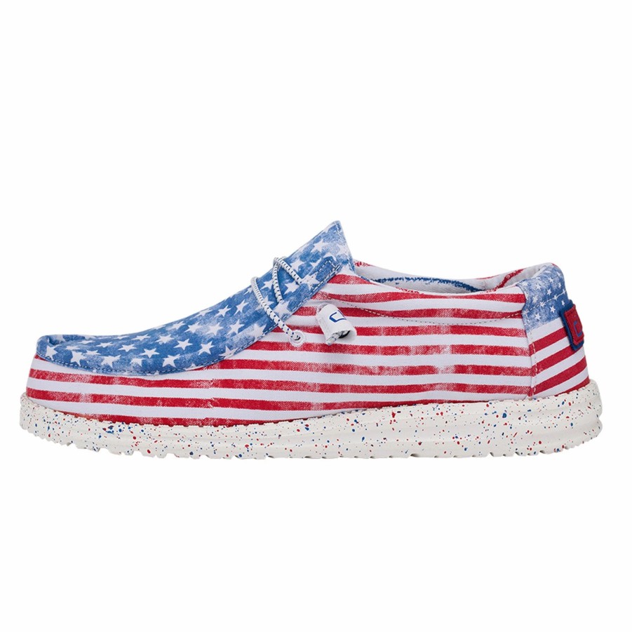 Boots & Shoes * | Heydude Hey Dude Wally Stars And Stripes Patriotic