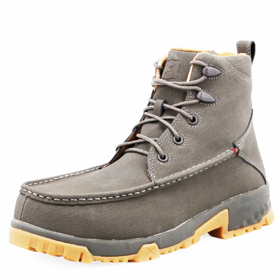 Boots & Shoes * | Twisted X Men'S Grey 6 Composite Toe Lacer Workboot