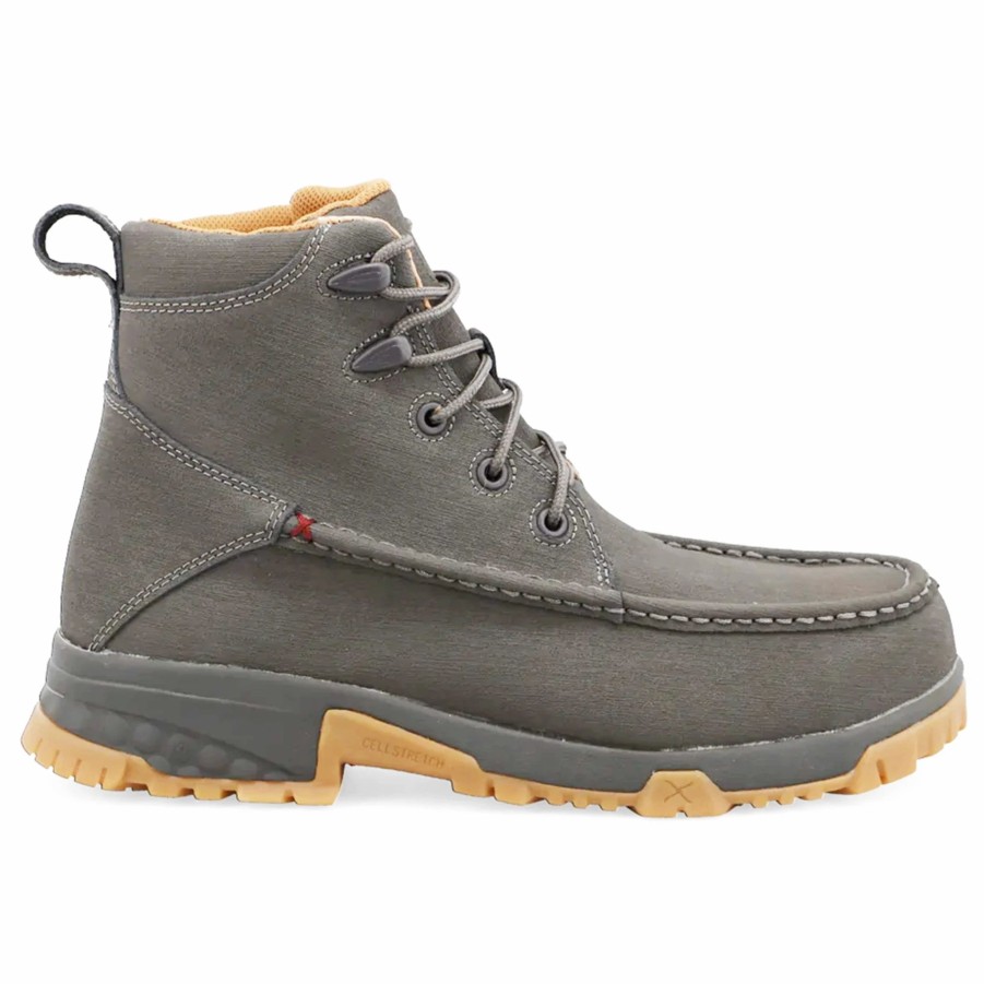 Boots & Shoes * | Twisted X Men'S Grey 6 Composite Toe Lacer Workboot