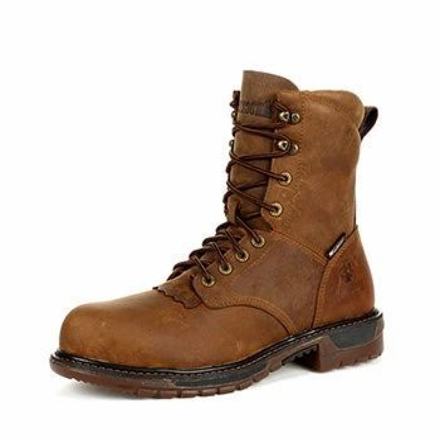 Boots & Shoes * | Rocky Shoes And Boots Rocky Brown Flx Composite H2O Lacer