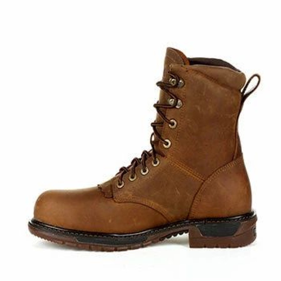 Boots & Shoes * | Rocky Shoes And Boots Rocky Brown Flx Composite H2O Lacer