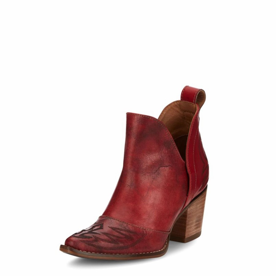 Boots & Shoes * | Nocona Boot Nocona "Micki" Red Bootie