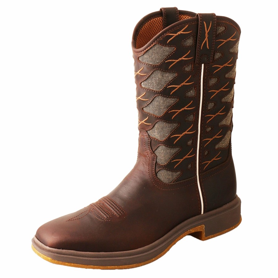 Boots & Shoes * | Twisted X Men'S Ultra Lite Eco Chocolate/Dust Boot