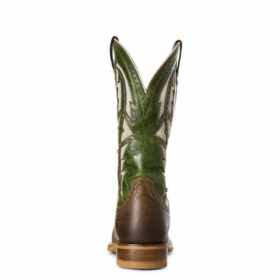 Boots & Shoes * | Ariat Men'S Fresh Mint And Tobacco Toffee Cowhand Venttek Square Toe Boot