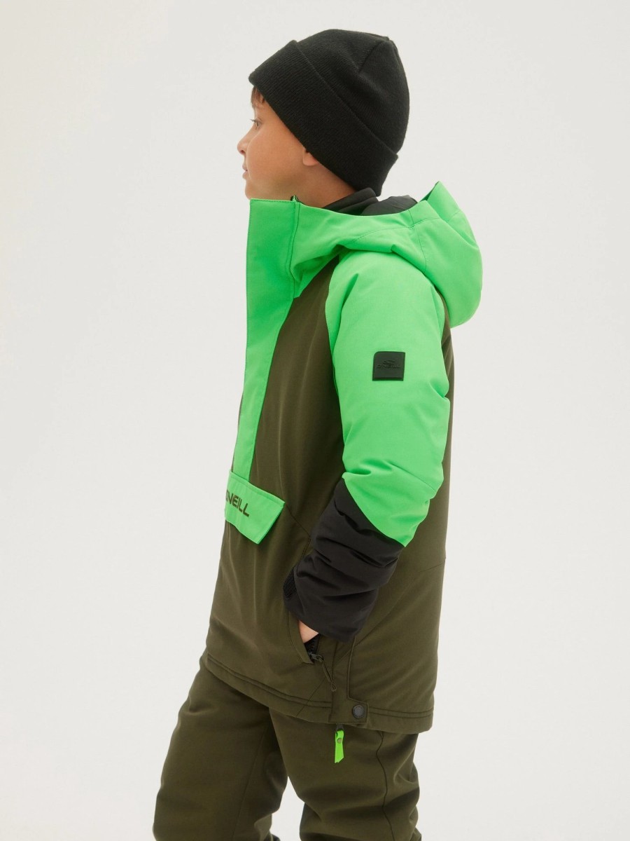 Boys * | O'Neill Boys Anorak Jacket Poison Green