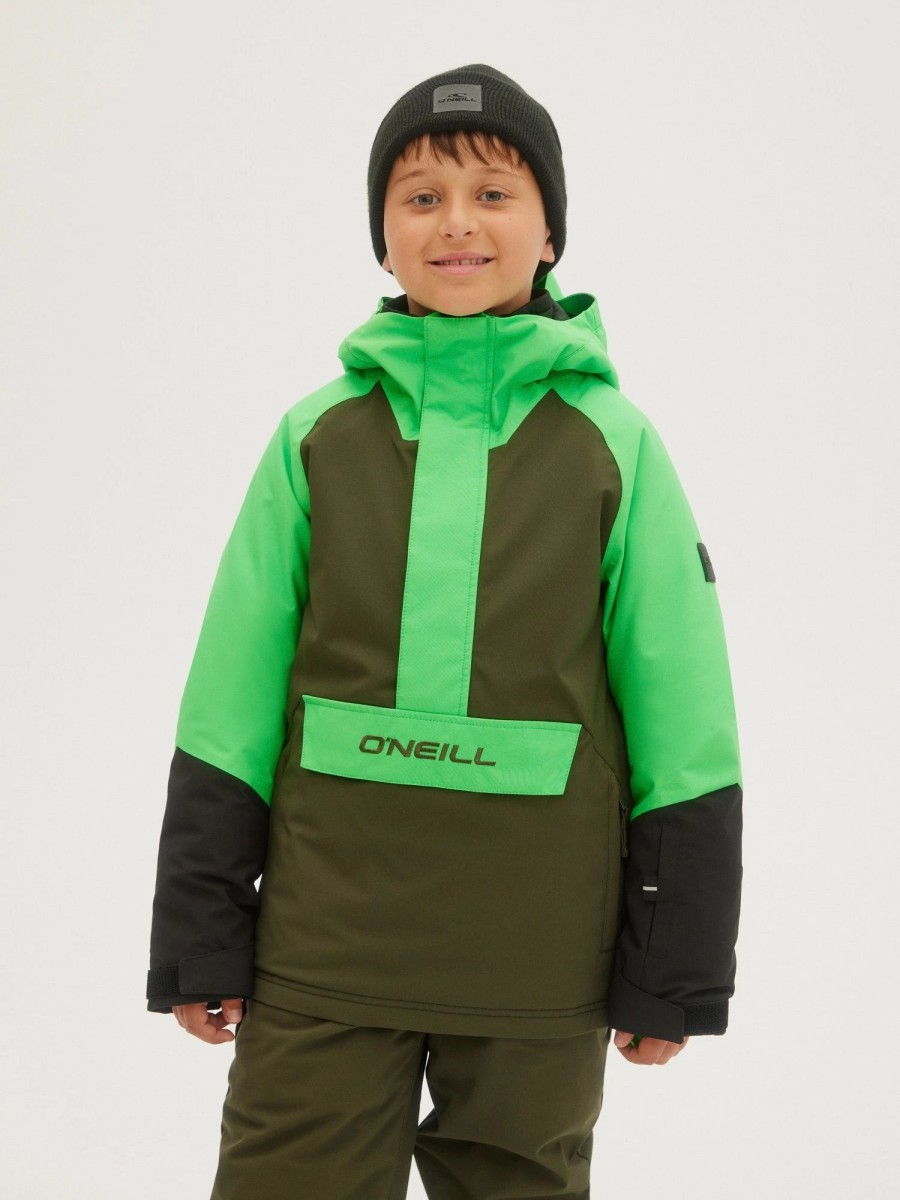 Boys * | O'Neill Boys Anorak Jacket Poison Green