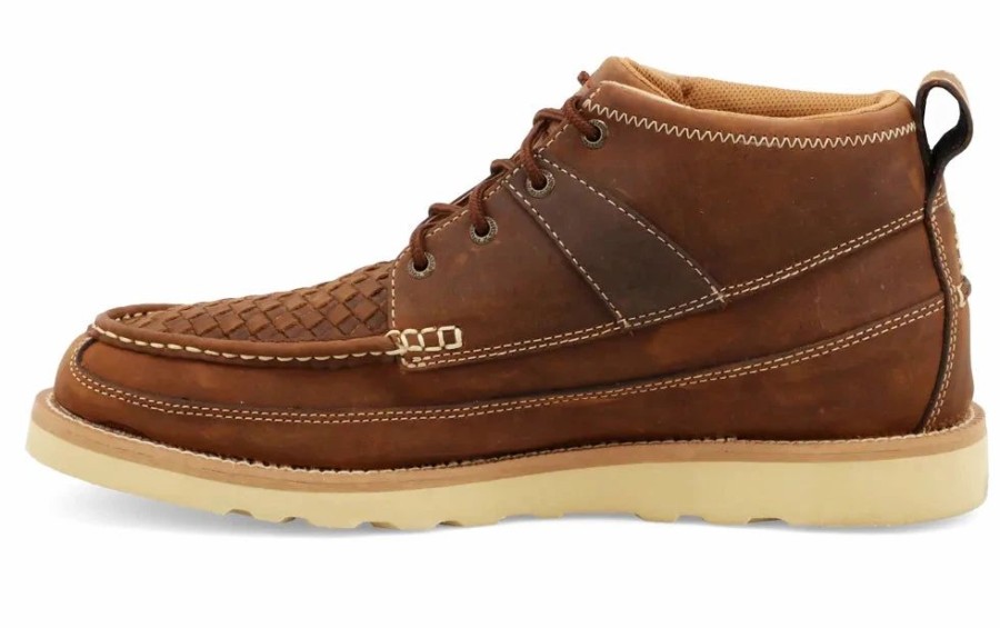 Boots & Shoes * | Twisted X Men'S Oil Brown Weave Casual