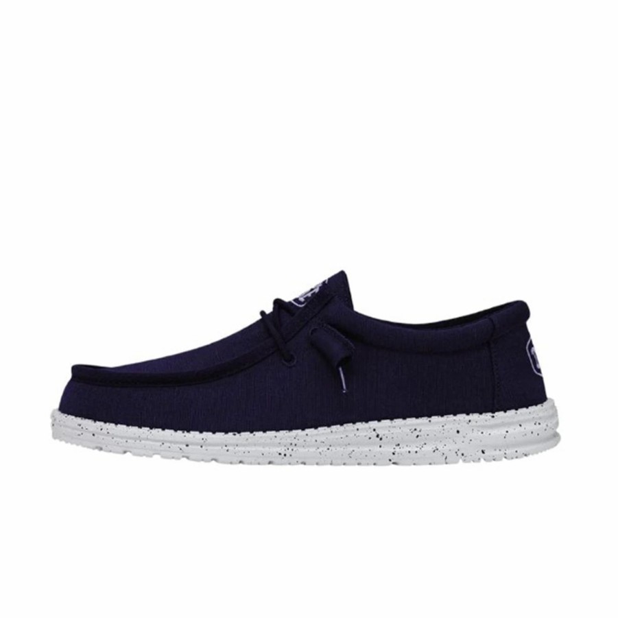 Boots & Shoes * | Heydude Hey Dude Men'S Wally Slub Canvas Navy