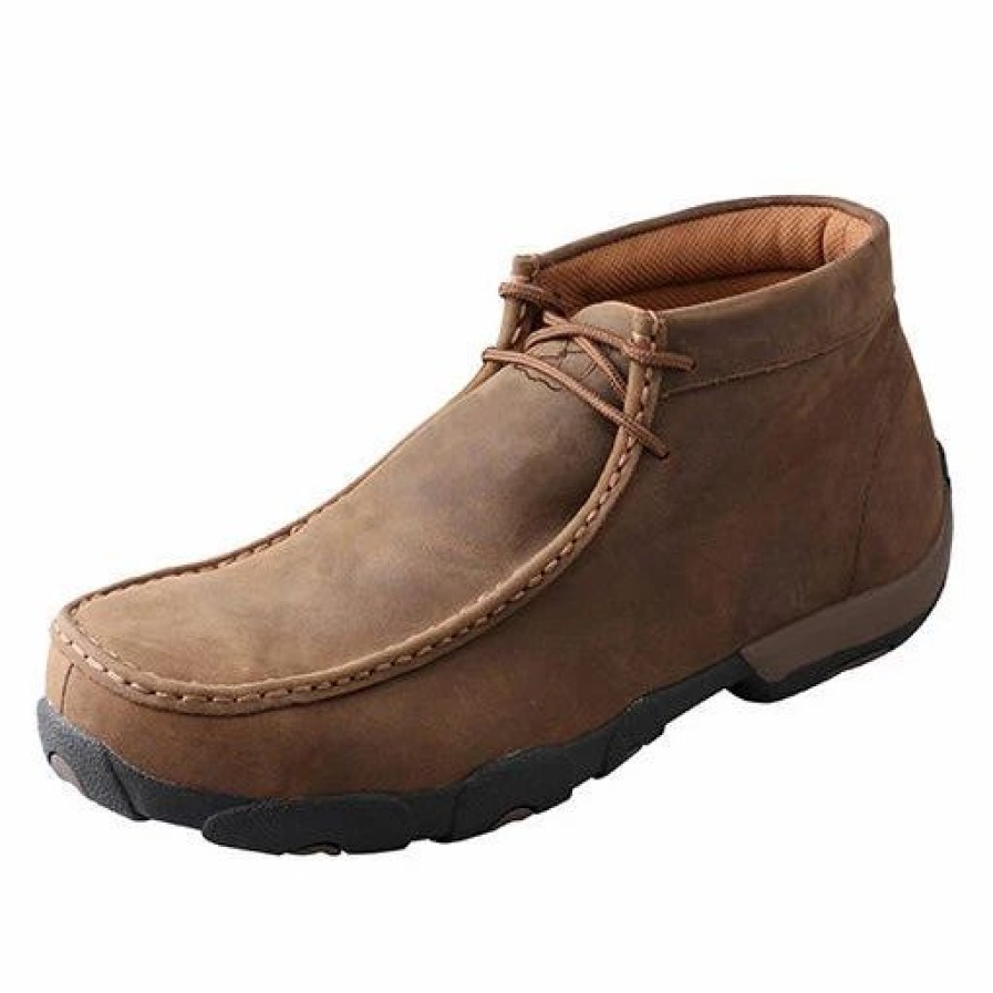 Boots & Shoes * | Twisted X Men'S Steel Toe Lace-Up Driving Moc