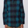 Boys * | O'Neill Boys Redmond Plaid Stretch Flannel Navy