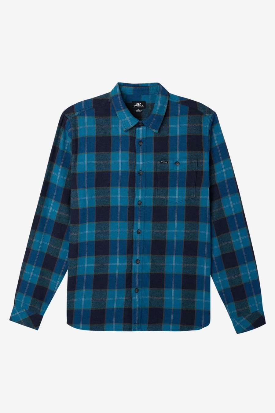 Boys * | O'Neill Boys Redmond Plaid Stretch Flannel Navy