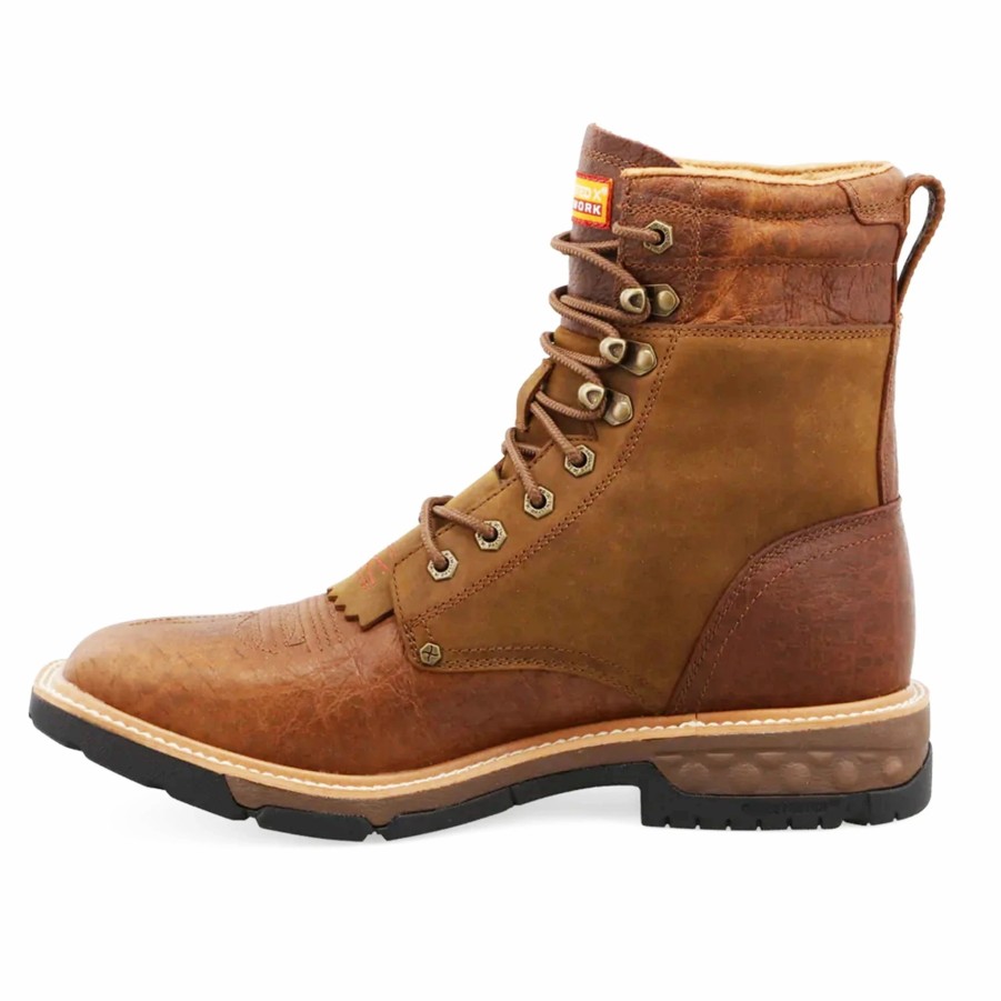 Boots & Shoes * | Twisted X Men'S Waterproof 8 Lacer Work Boot