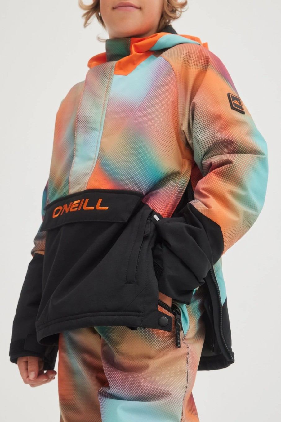 Boys * | O'Neill Anorak Jacket Dark Blue Fade Halftone