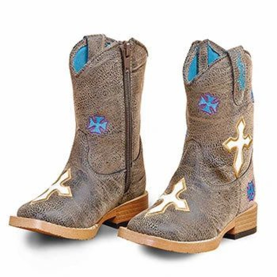 Boots & Shoes * | Blazin' Roxx Blazin Roxx Sierra Cross Square Toe Boot