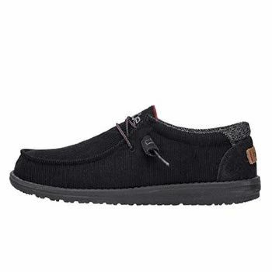 Boots & Shoes * | Heydude Hey Dude Men'S Wally Corduroy- Jet Black