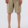 Boys * | O'Neill Reserve Heather 18" Hybrid Short Khaki