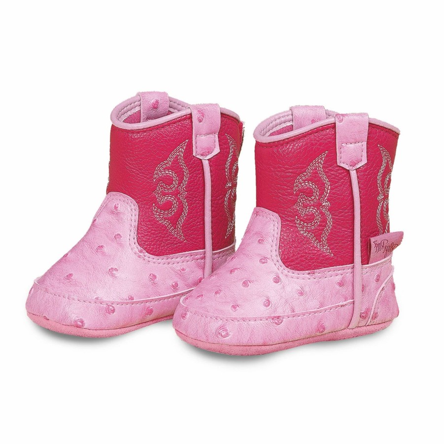 Boots & Shoes * | Blazin' Roxx Blazin Roxx Pink Ostrich Kinsley Booties