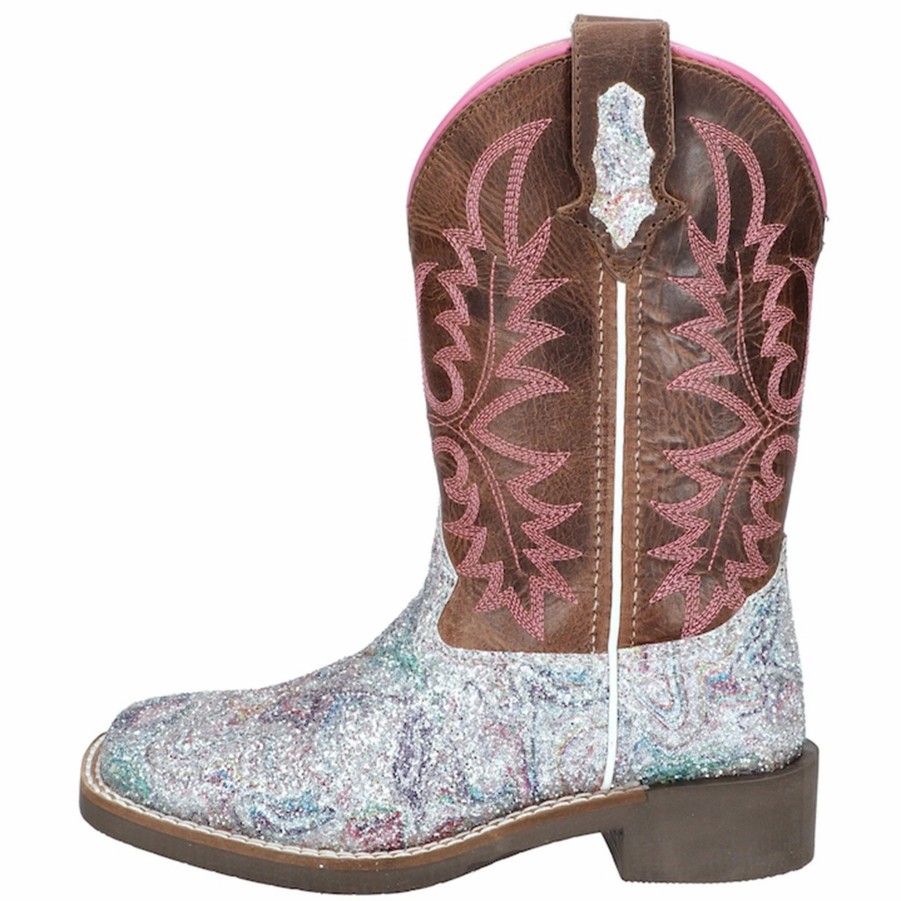 Boots & Shoes * | Smoky Mountain Boots Smoky Mountain Kids Pastel Glitter Boot