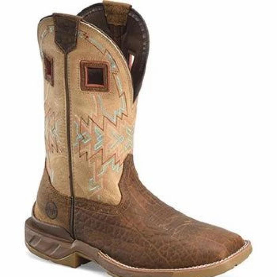 Boots & Shoes * | Double H Richland Shoe Co Double H Men'S Buffalo Print Leather And Revel Oatmeal Oil And Slip Resistant Work Boots 03Tkfl22