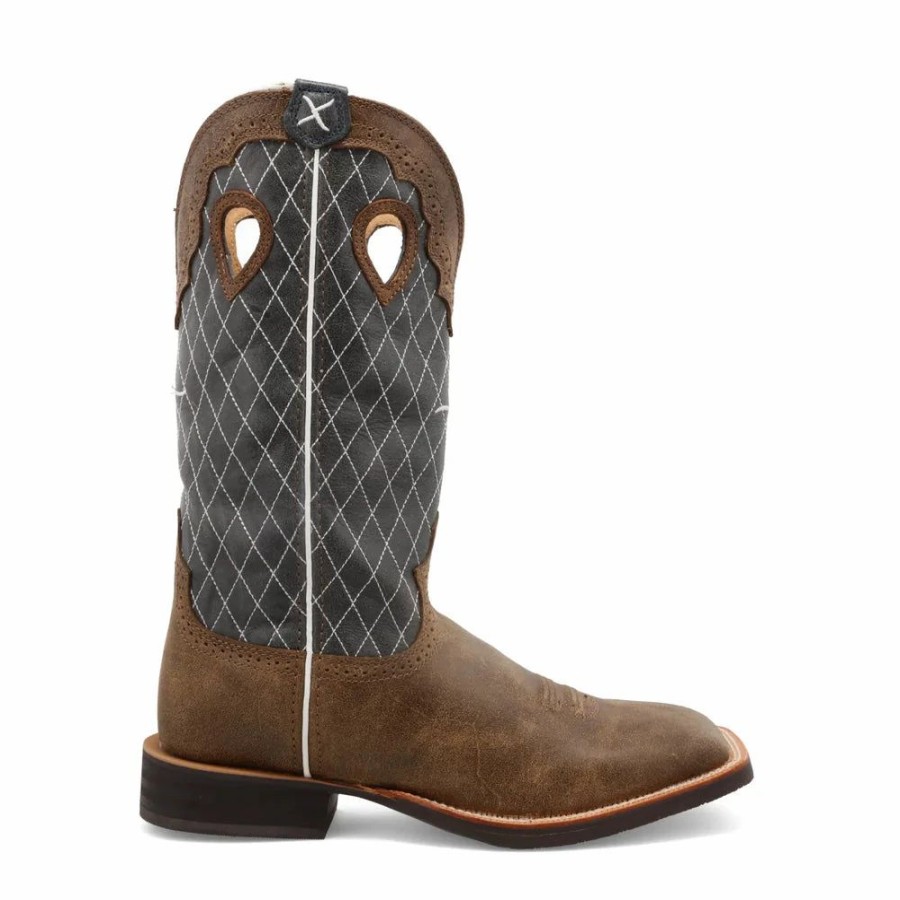 Boots & Shoes * | Twisted X Men'S 14 Square Toe Rubber Outsole Western Boot