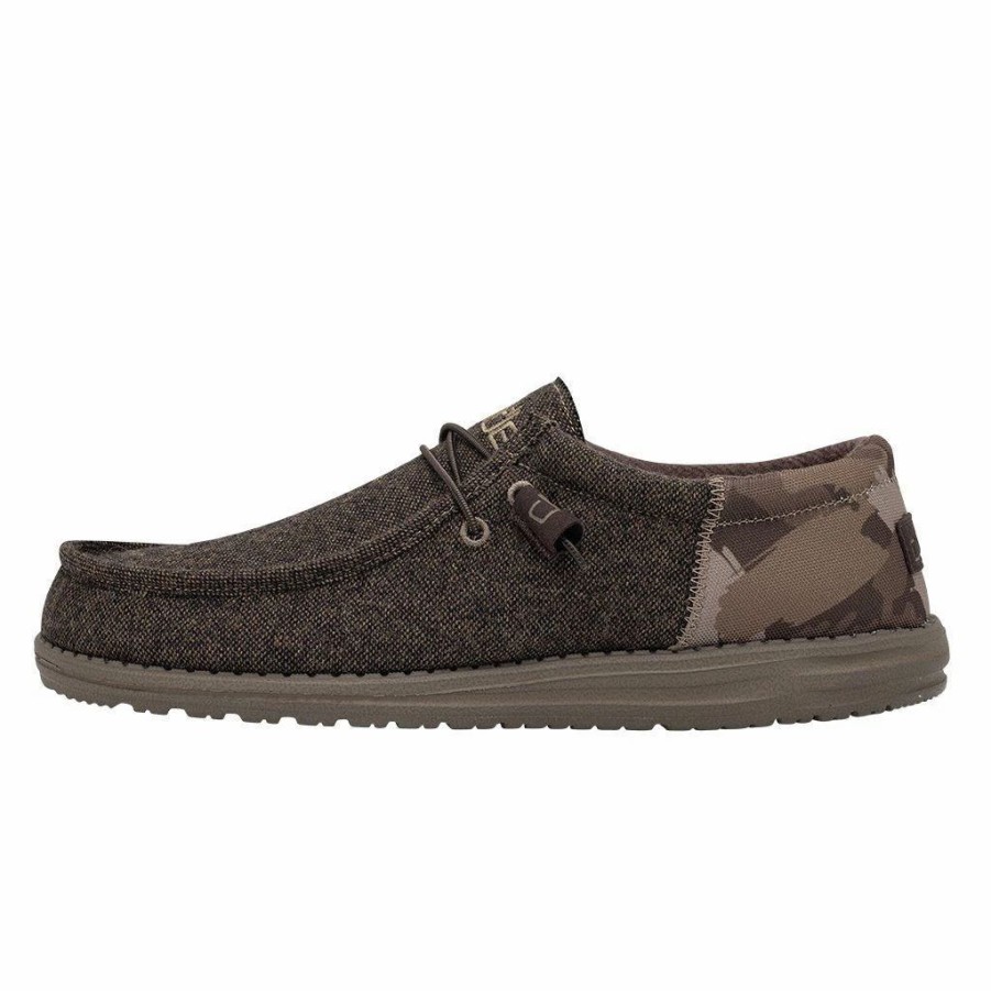 Boots & Shoes * | Heydude Hey Dude Men'S Wally Funk Dark Brown Camo