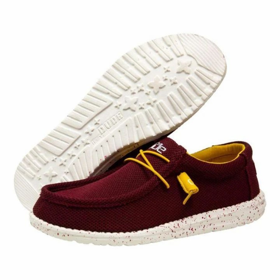 Boots & Shoes * | Heydude Hey Dude Wally Sox Maroon