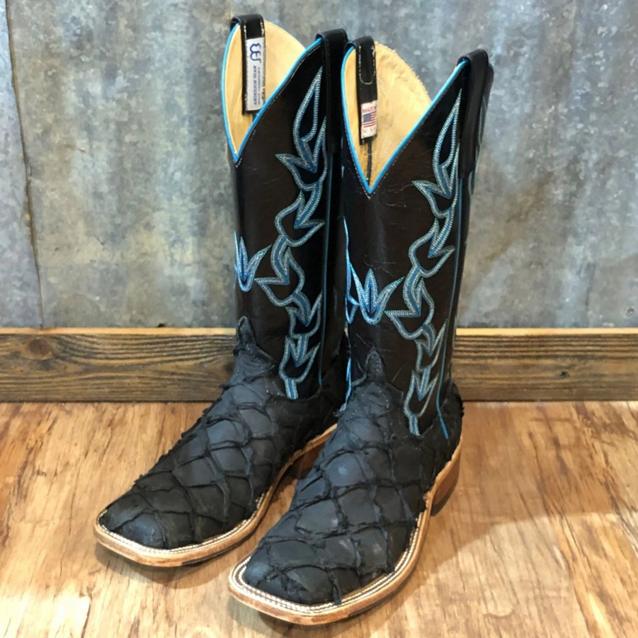 Boots & Shoes * | Anderson Bean Matte Black Big Bass Boots