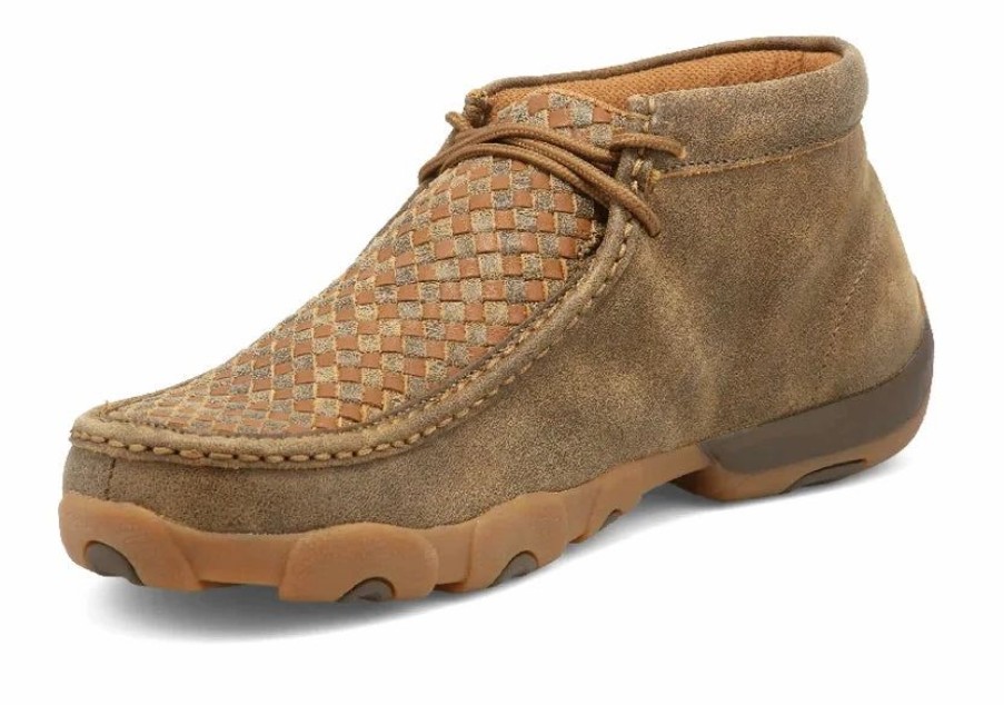 Boots & Shoes * | Twisted X Men'S Tan Weave Driving Moc