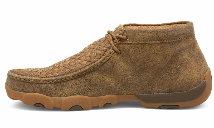 Boots & Shoes * | Twisted X Men'S Tan Weave Driving Moc