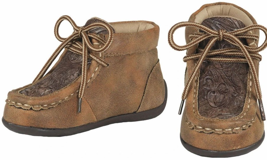 Boots & Shoes * | M&F Western Products, Inc Jed Tan Floral Kid'S Casual Shoe